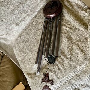 NWOT Charming Bronze Hummingbird Wind Chime - Memory Chime
